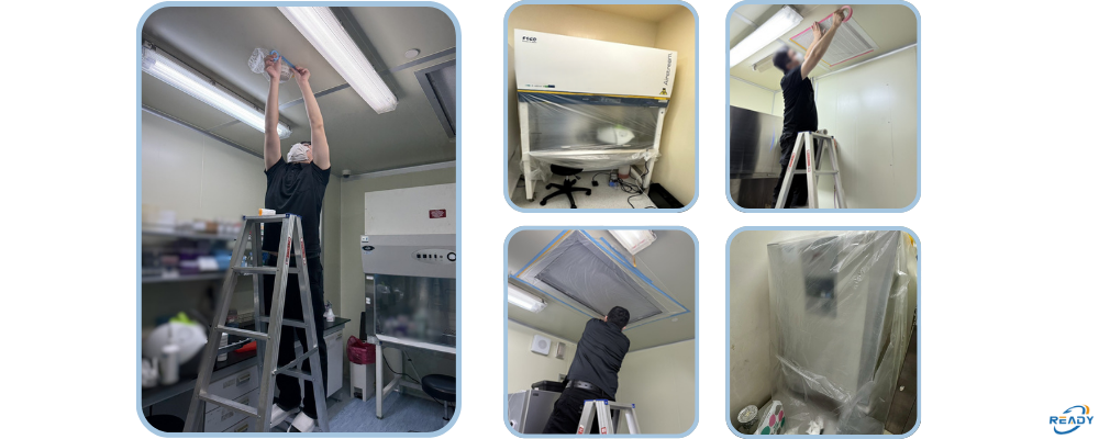 培養箱/生物安全操作櫃/實驗室 燻蒸消毒｜H₂O₂滅菌服務與生物驗證｜銳靛生技 READY