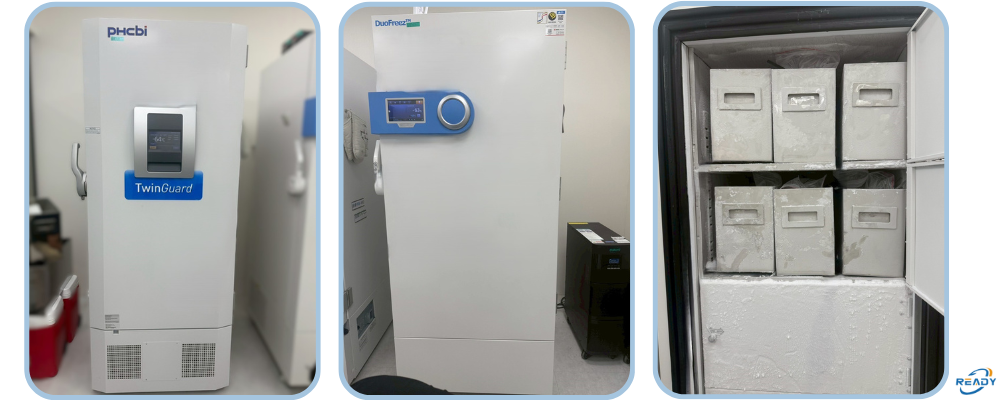 80°C超低溫冷凍櫃校驗｜溫度分佈測試與面板比對 | READY 銳靛生技