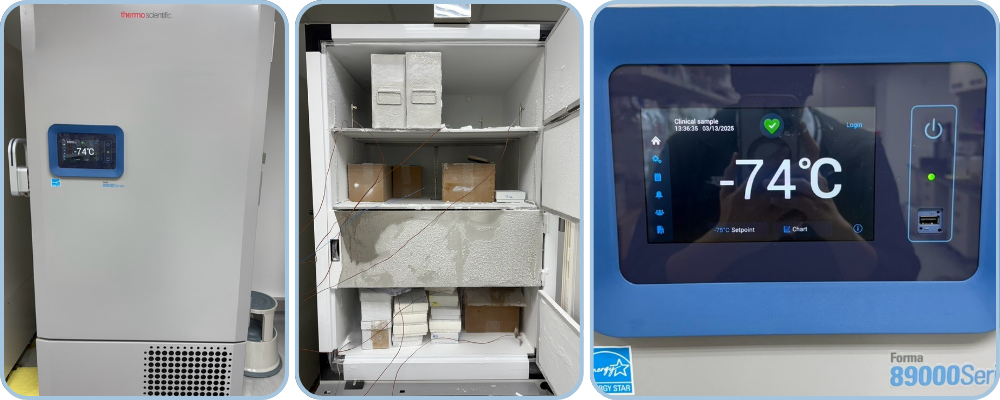 -75.0˚C 超低溫冷凍櫃檢測 | 溫度分佈檢測 | READY 銳靛生技