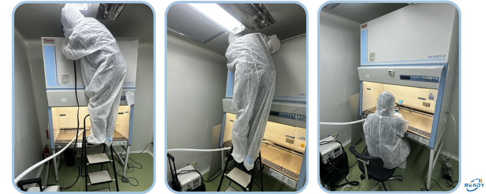 BSC 生物安全操作櫃驗證服務｜HEPA 洩漏測試與落菌測試的重要性｜READY 銳靛生技