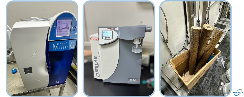 超純水機水質校驗與濾心更換 | 銳靛生技 READY